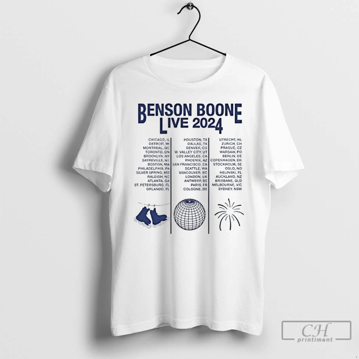 Classic Benson Boone Live World Tour 2024 T Shirts Hoodie, Sweatshirt | InkNestWear.com