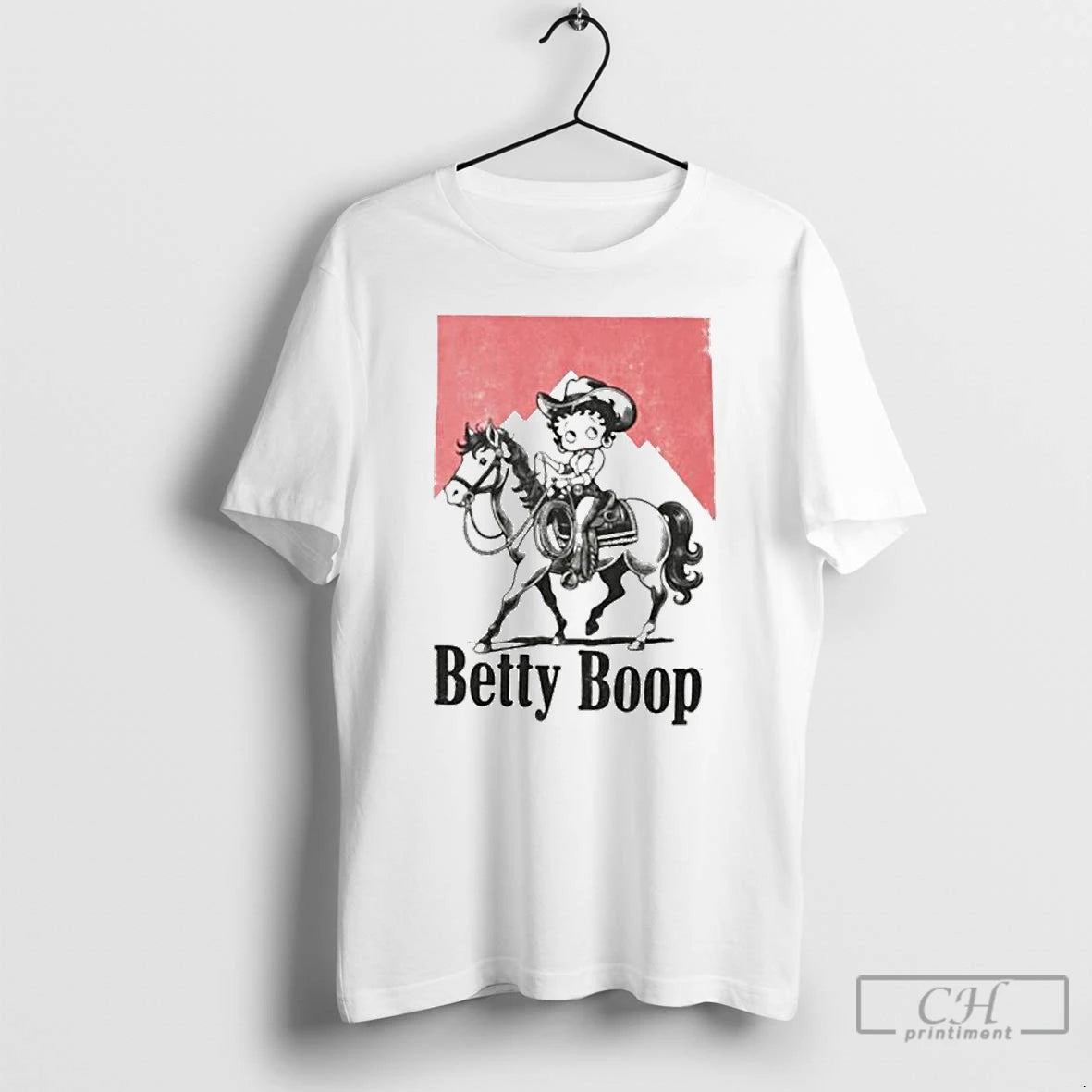 Classic Betty Boop Riding Horse Retro Ornaments T Shirts Hoodie, Sweatshirt | InkNestWear.com