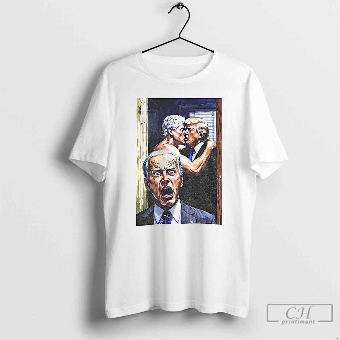 Classic Biden Is Shocked Trump X Bubba Yaoi Political Satire T-Shirts, Hoodie, Sweatshirt | InkNestWear.com