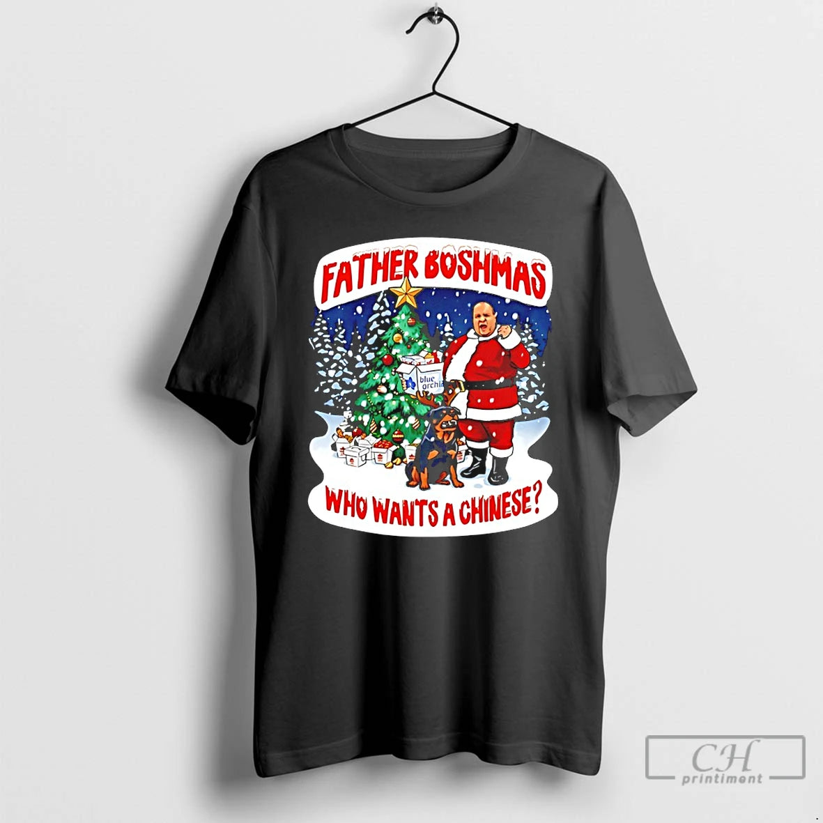 Classic Big John Father Boshmasa Who Wants A Chinese Christmas Jumper T Shirts Hoodie, Sweatshirt | InkNestWear.com