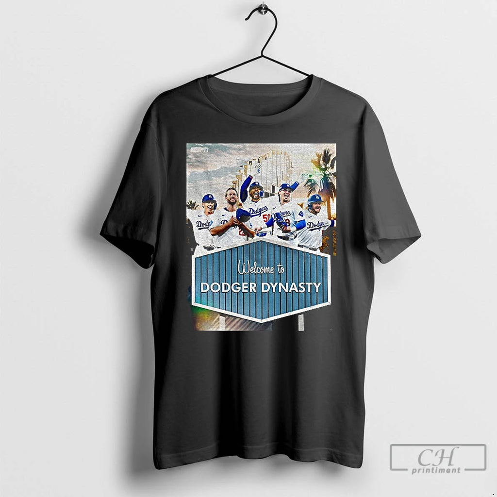 Classic Big Five Los Angeles Dodgers Mlb Baseball Welcome To Dodgers Dynasty World Series T-Shirts, Hoodie, Sweatshirt