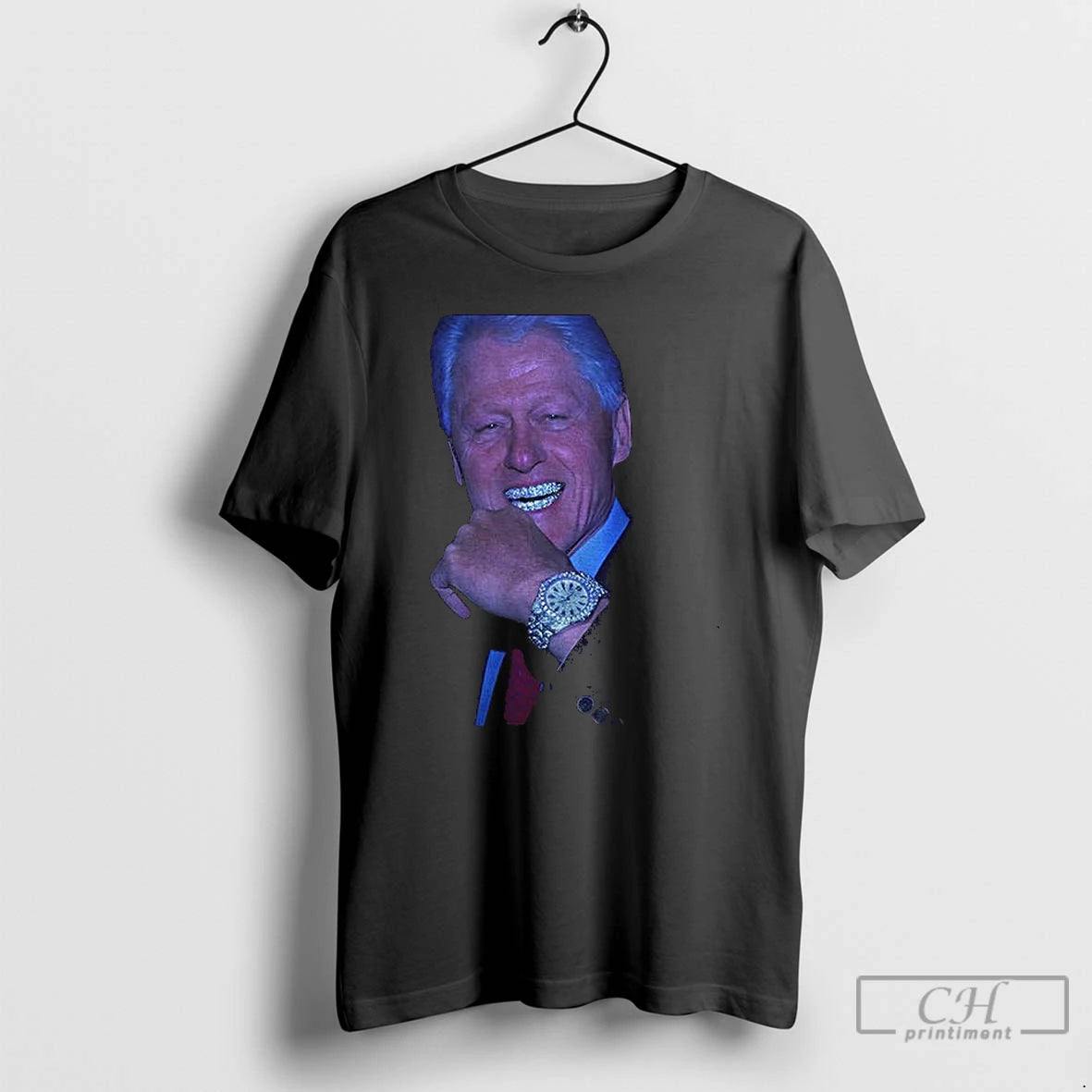 Classic Bill Clinton Grillz Teeth Photo T-Shirts, Hoodie, Sweatshirt | InkNestWear.com