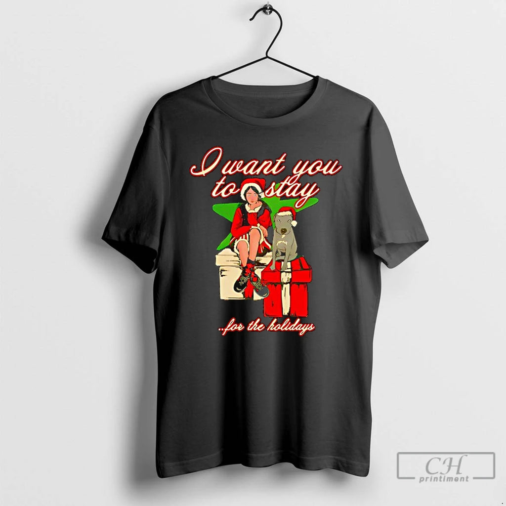 Classic Billieeilish I Want You To Stay For The Holidays T-Shirts, Hoodie, Sweatshirt | InkNestWear.com