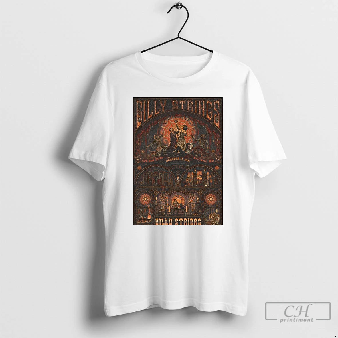 Classic Billy Strings Cfg Bank Arena Baltimore Md October 31 2025 T Shirts Hoodie, Sweatshirt | InkNestWear.com