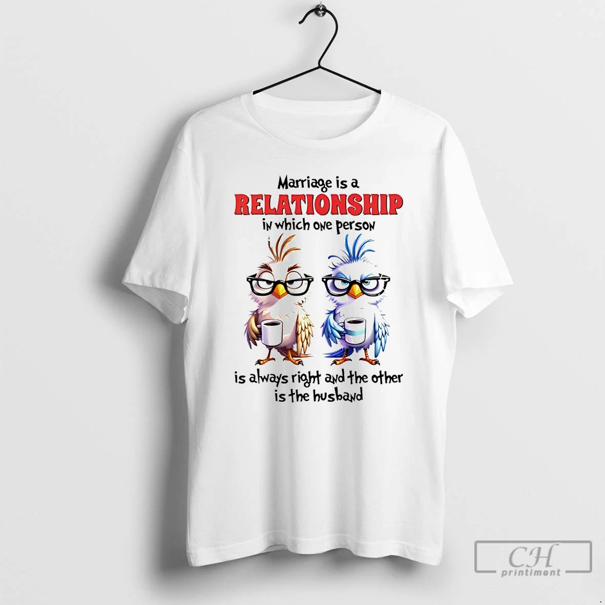 Classic Bird Marriage Is A Relationship In Which One Person T Shirts Hoodie, Sweatshirt | InkNestWear.com