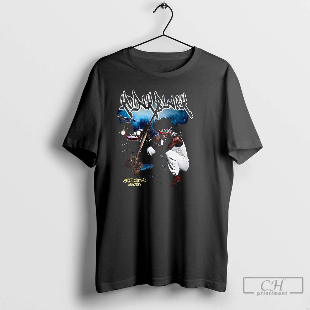 Classic Black Just Getting Started 2025 T Shirts Hoodie, Sweatshirt | InkNestWear.com