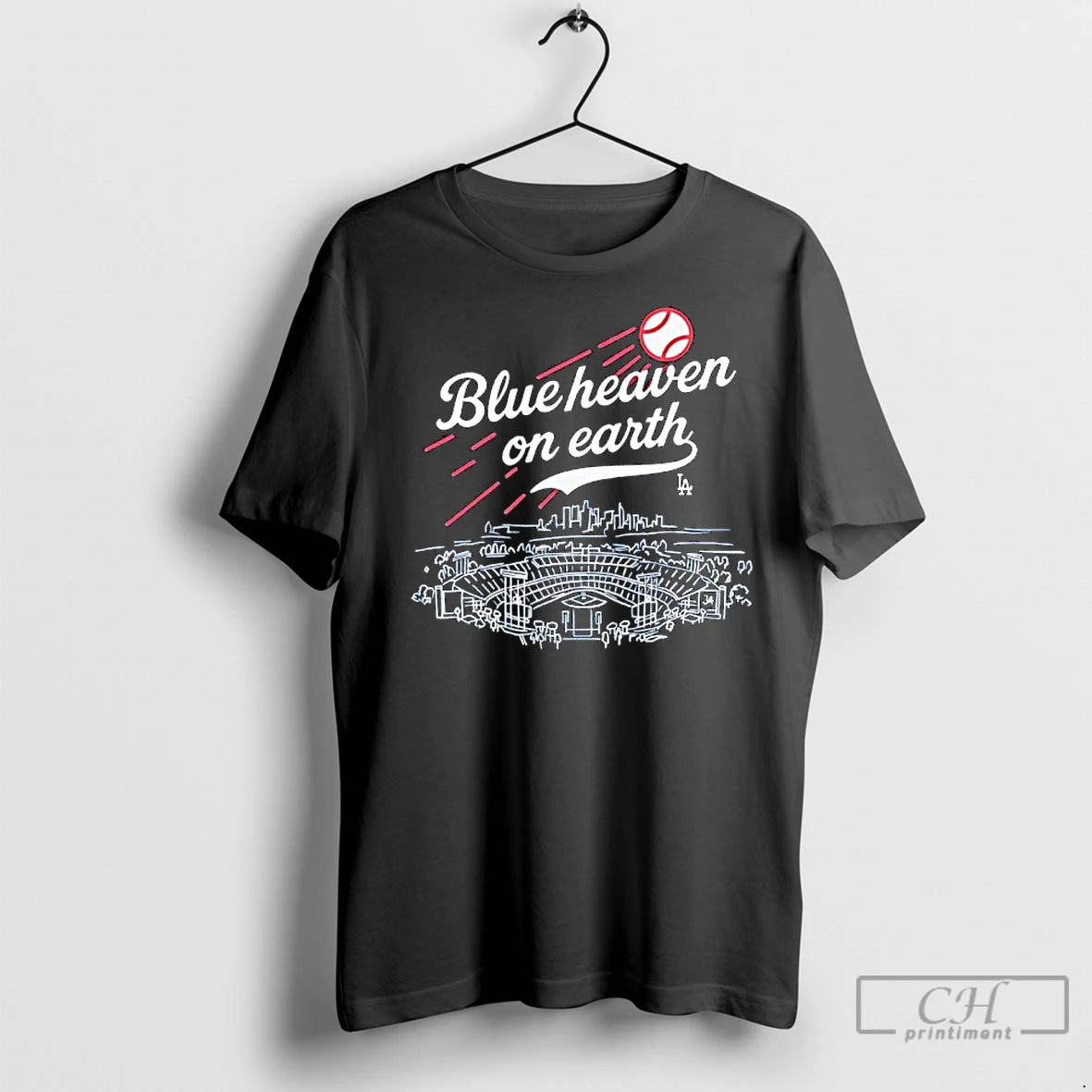 Classic Blue Heaven On Earth Dodger Stadium T-Shirts, Hoodie, Sweatshirt | InkNestWear.com