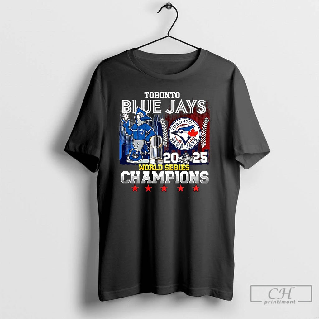 Classic Blue Jays World Series 5x Champions 2025 Trophy T Shirts Hoodie, Sweatshirt | InkNestWear.com