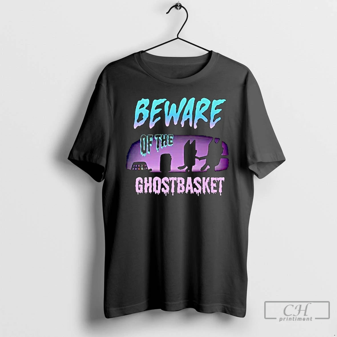Classic Bluey Beware Of The Ghostbasket Ornaments T Shirts Hoodie, Sweatshirt | InkNestWear.com