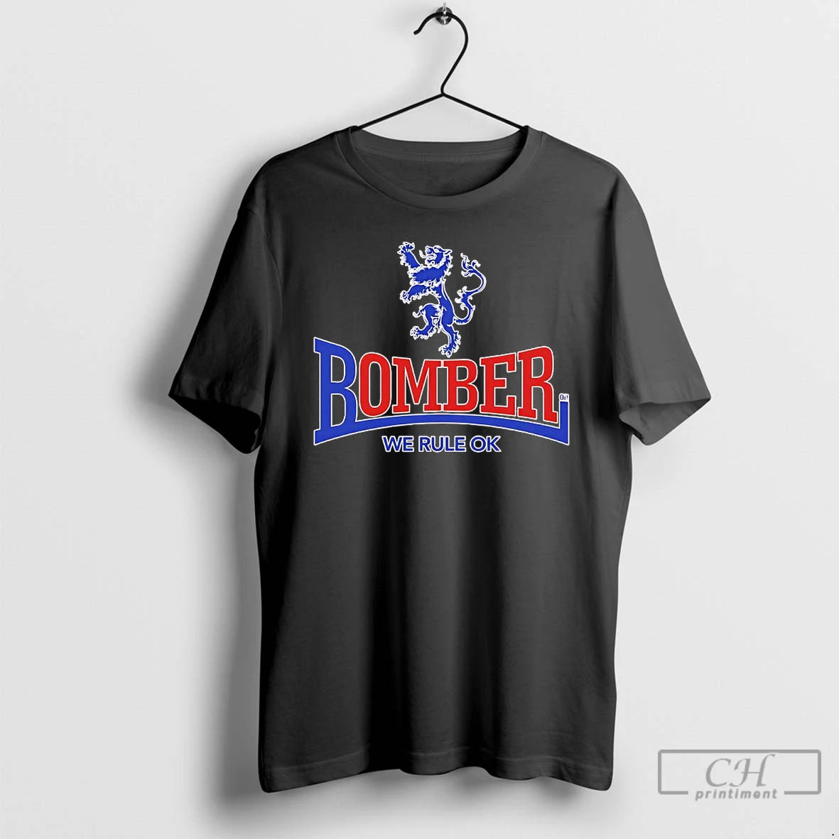 Classic Bomber We Rule Ok Belgium Lion Logo