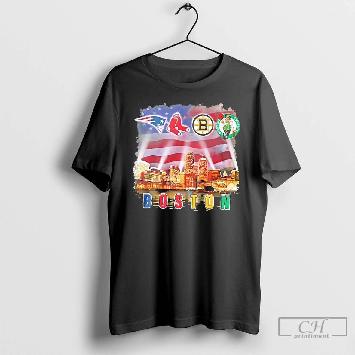 Classic Boston City Sports Patriots Red Sox Bruins Celtics Usa Flag T-Shirts, Hoodie, Sweatshirt | InkNestWear.com