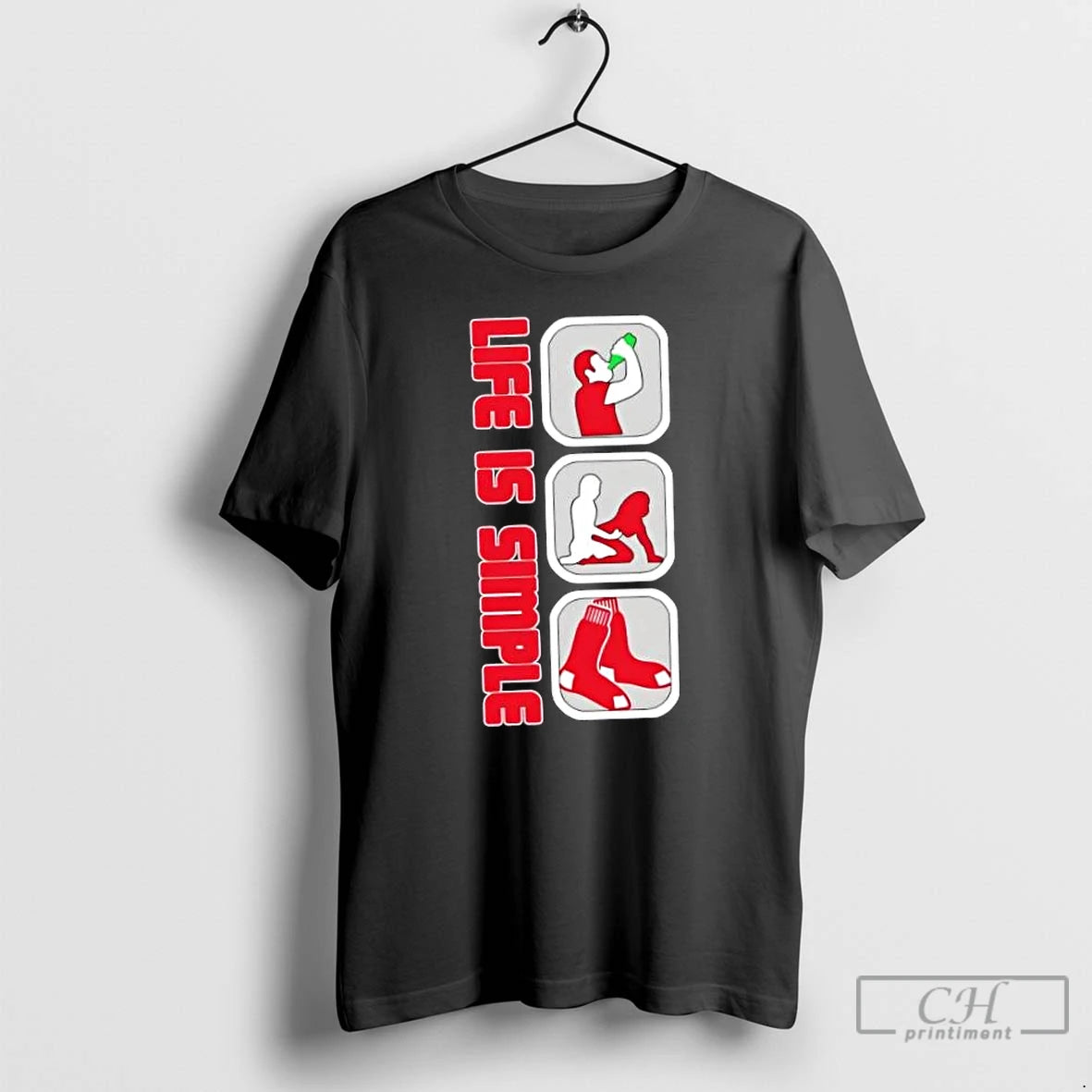 Classic Boston Red Sox Baseball Life Is Simple T Shirts Hoodie, Sweatshirt | InkNestWear.com