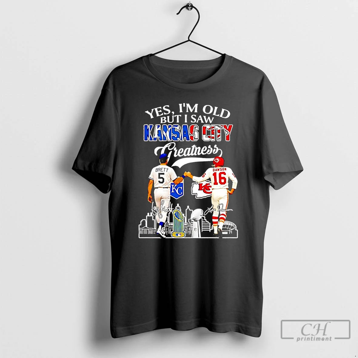 Classic Brett And Dawson Yes Im Old But I Saw Kansas City Greatness T Shirts Hoodie, Sweatshirt | InkNestWear.com