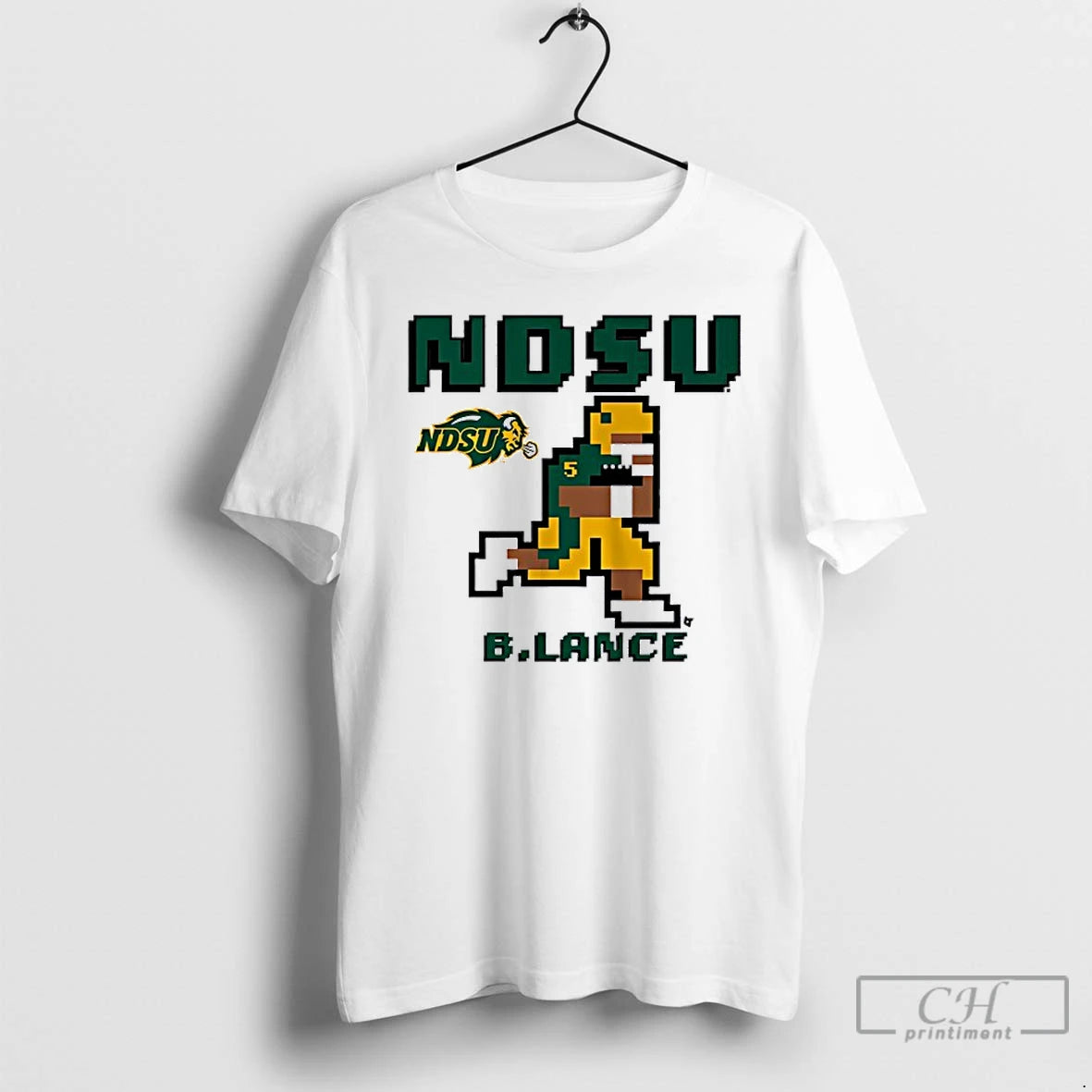 Classic Bryce Lance Pixel North Dakota State Bison Football Logo T Shirts Hoodie, Sweatshirt | InkNestWear.com