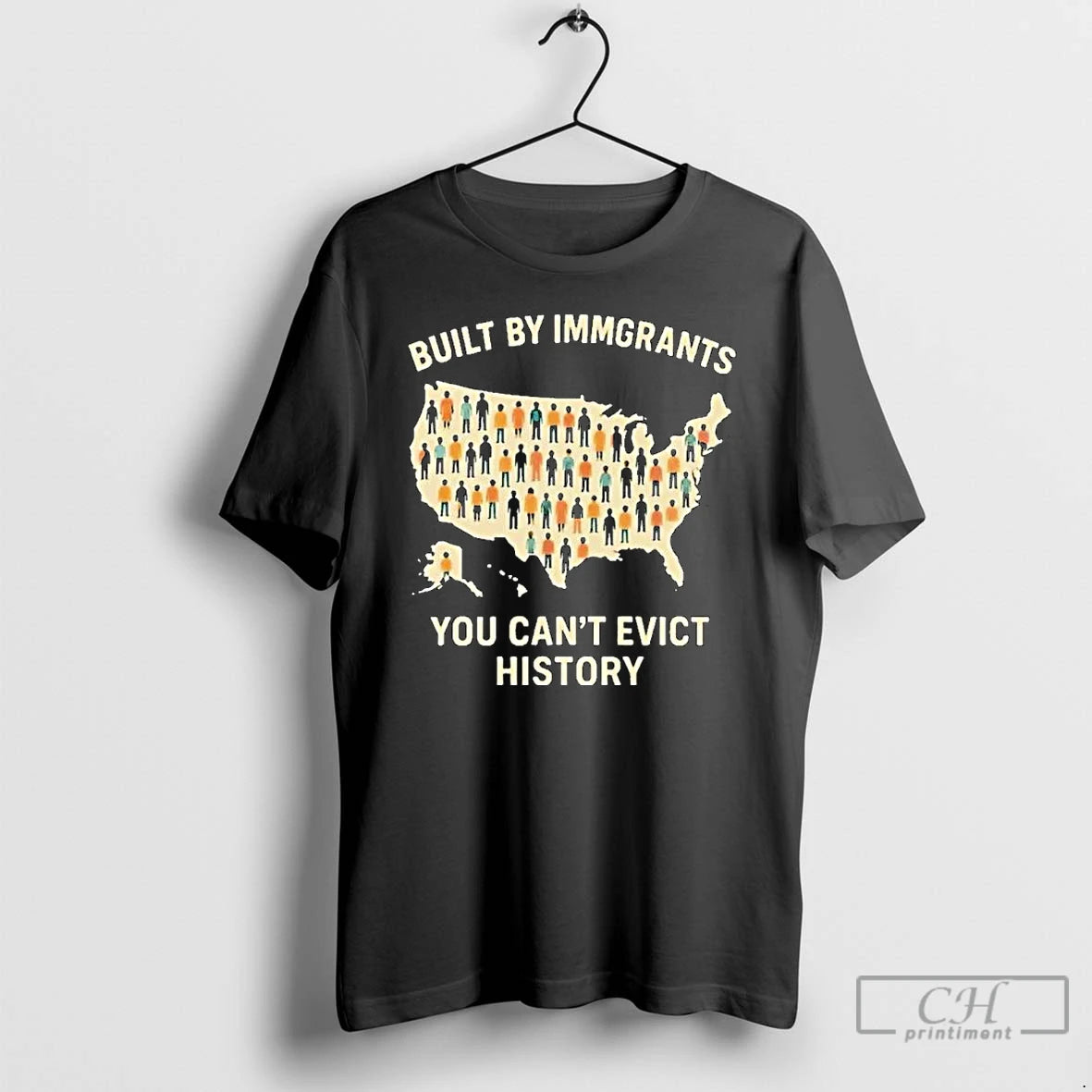 Classic Built By Immigrants You Cant Evict History Ornaments T Shirts Hoodie, Sweatshirt | InkNestWear.com