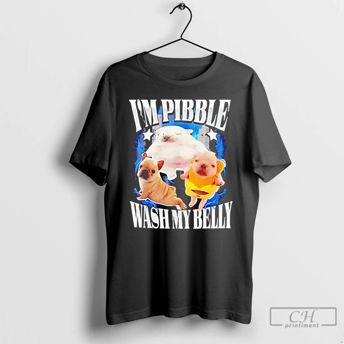 Classic Bulldog Im Pibble Wash My Belly T Shirts Hoodie, Sweatshirt | InkNestWear.com