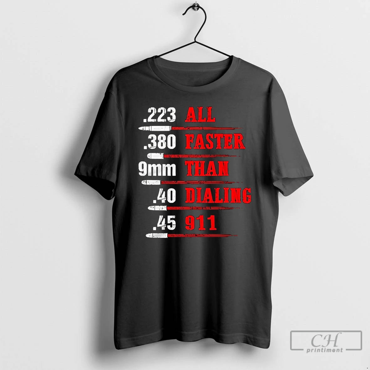 Classic Bullet All Faster Than Dialing 911 T Shirts Hoodie, Sweatshirt | InkNestWear.com
