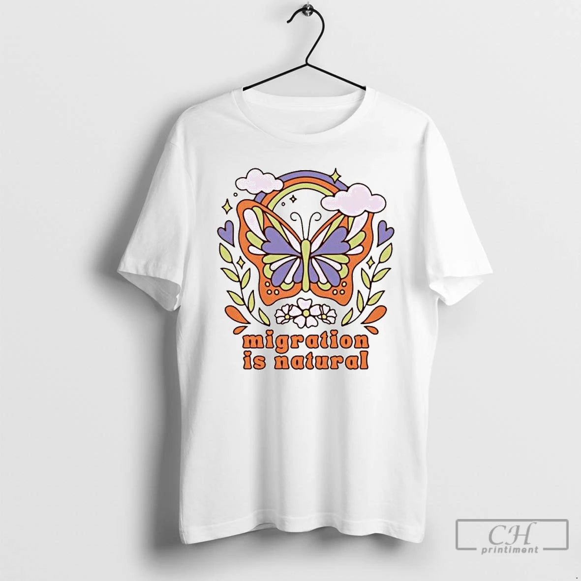 Classic Butterfly Migration Is Natural Ornaments T Shirts Hoodie, Sweatshirt | InkNestWear.com