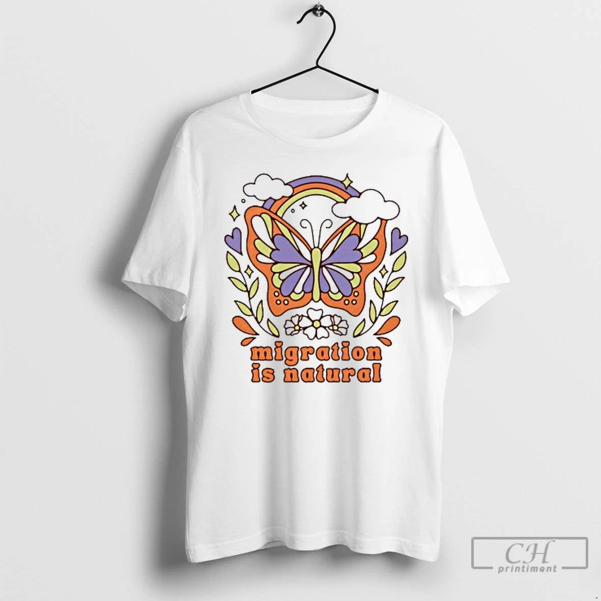 Classic Butterfly Migration Is Natural T Shirts Hoodie, Sweatshirt | InkNestWear.com