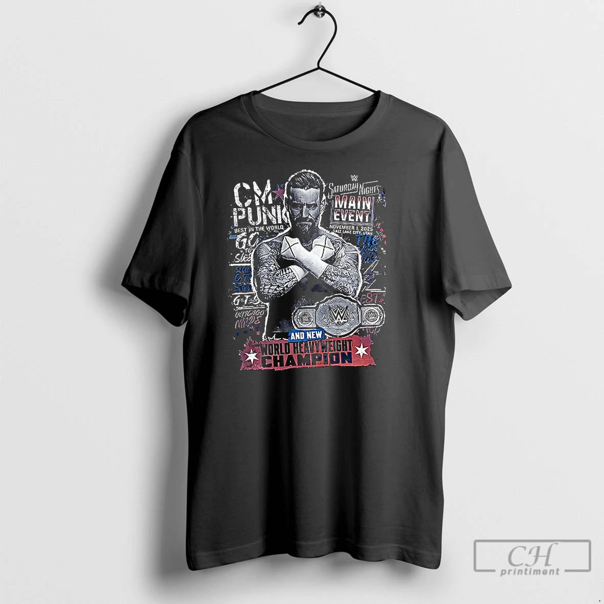Classic Cm Punk And New World Heavyweight Champion T-Shirts, Hoodie, Sweatshirt | InkNestWear.com