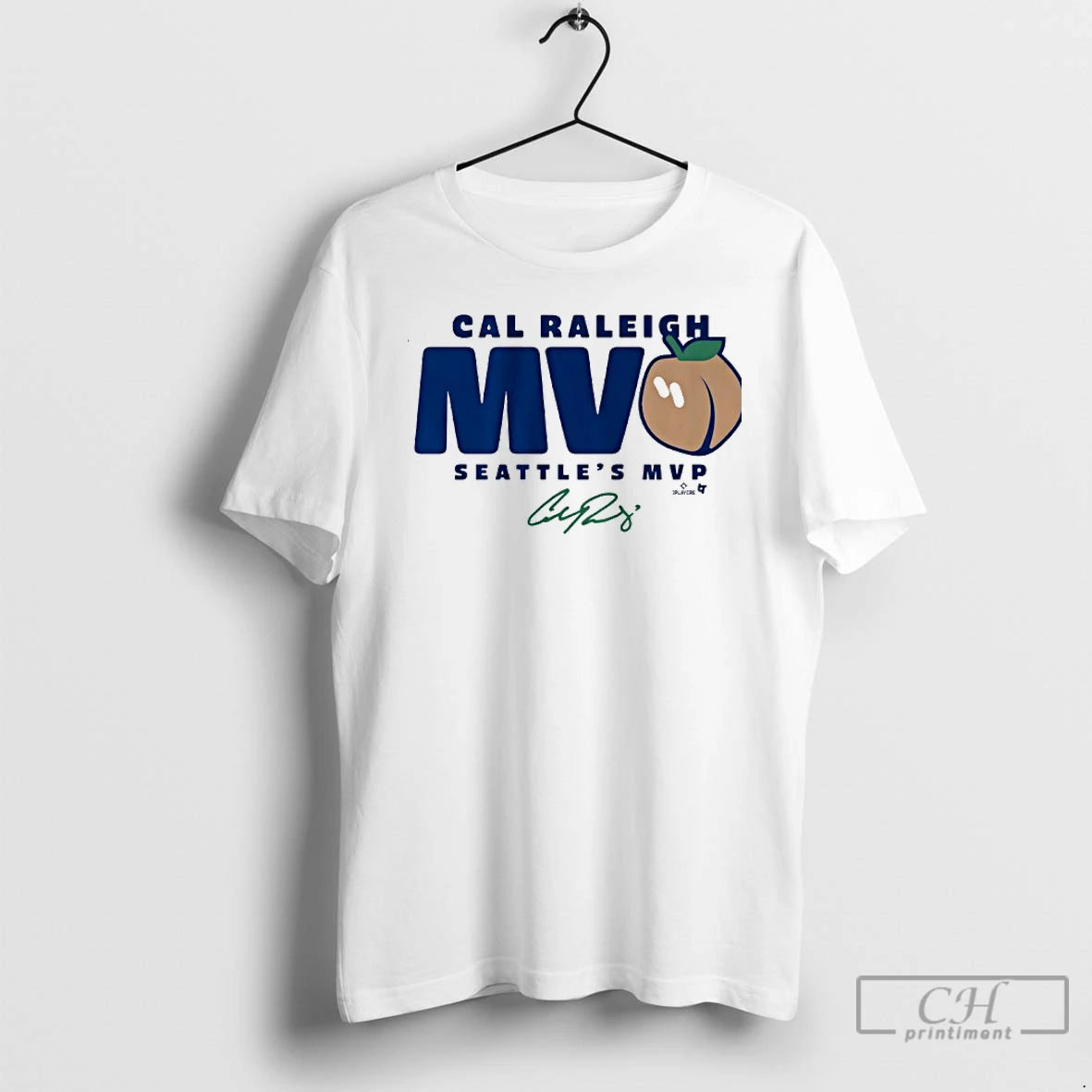 Classic Cal Raleigh Seattles Mvpeach Signature T-Shirts, Hoodie, Sweatshirt | InkNestWear.com