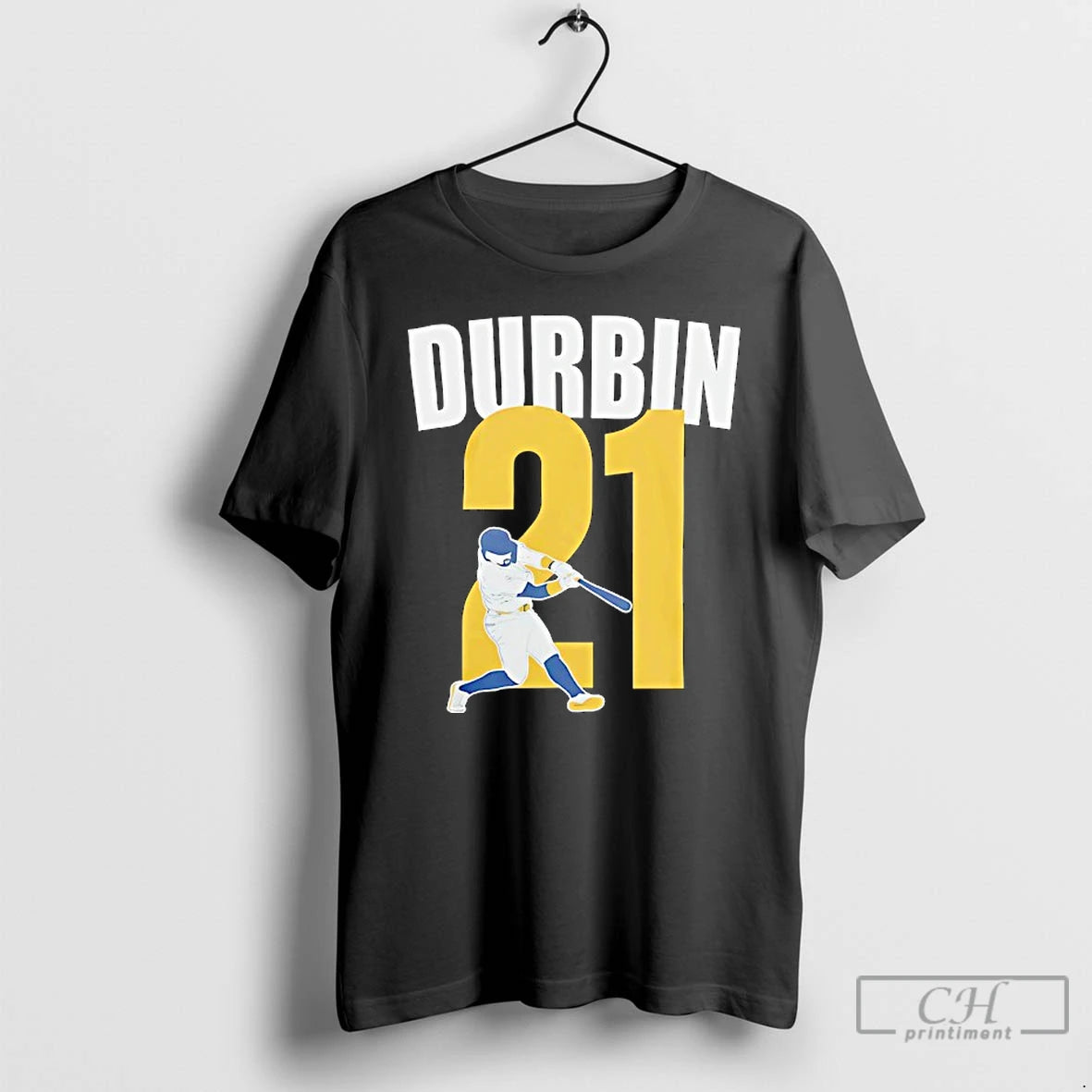 Classic Caleb Durbin 21 Milwaukee Brewers Baseball T Shirts