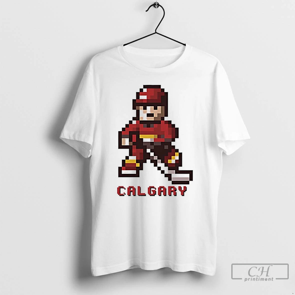 Classic Calgary Flames Hockey 8 Bit Retro Baller T Shirts Hoodie, Sweatshirt | InkNestWear.com