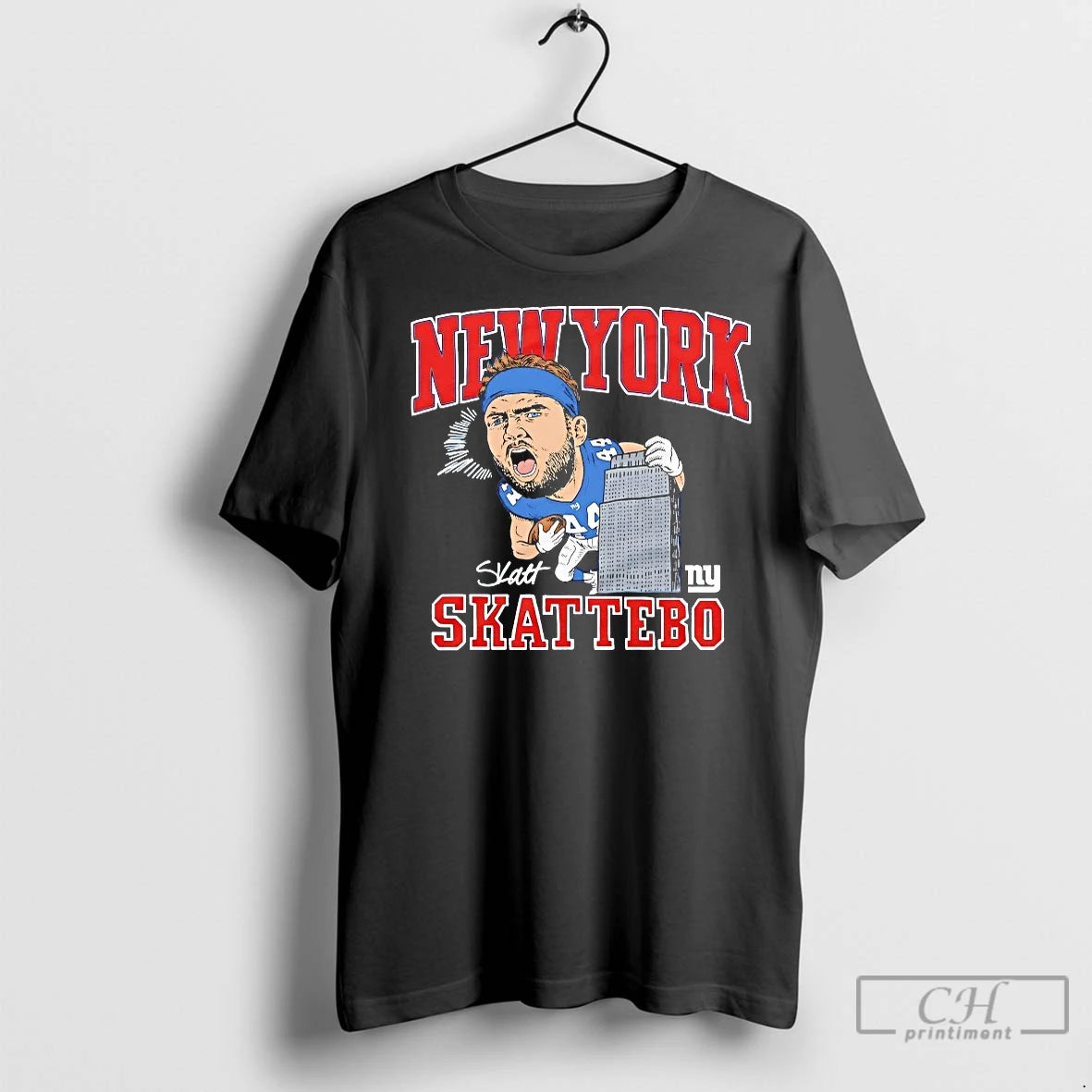 Classic Cam Skattebo Caricature New York Giants Empire T-Shirts, Hoodie, Sweatshirt | InkNestWear.com