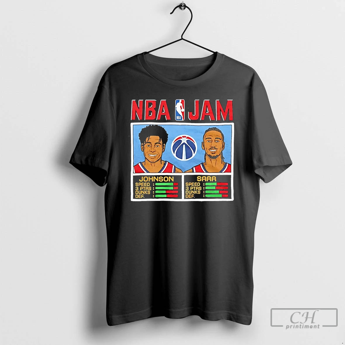 Classic Cameron Johnson And Alex Sarr Nba Jam Washington Wizards T Shirts Hoodie, Sweatshirt | InkNestWear.com
