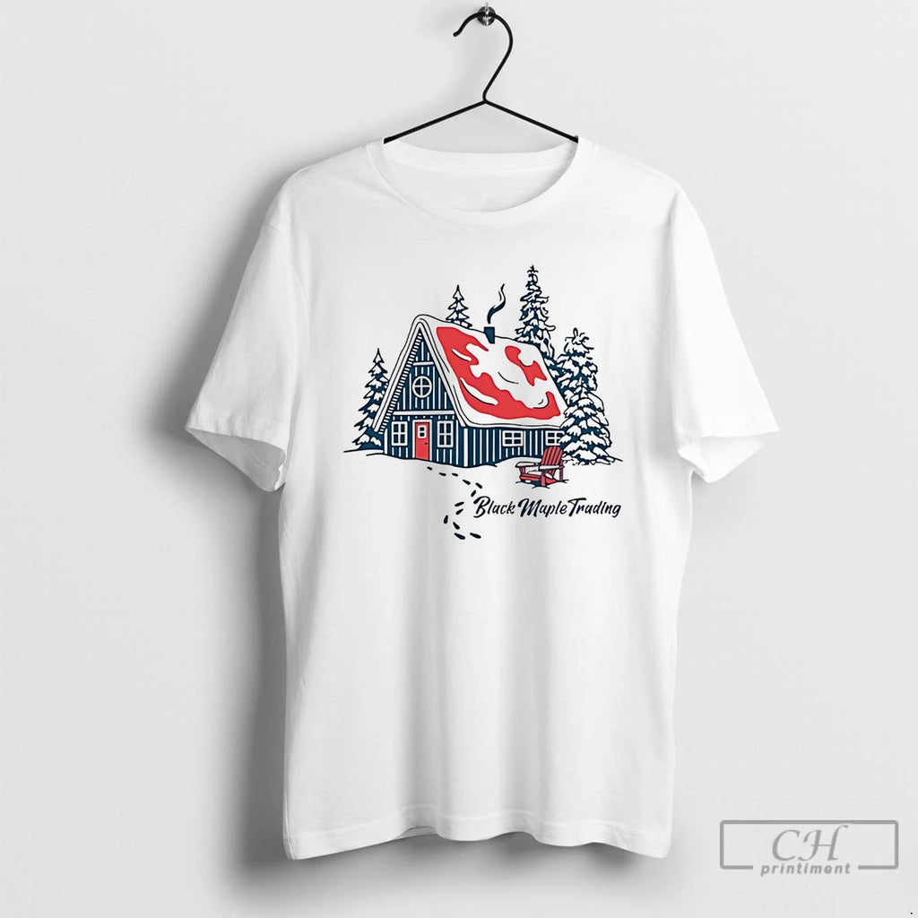 Classic Canadian Cottage Black Maple Trading T Shirts Hoodie, Sweatshirt | InkNestWear.com