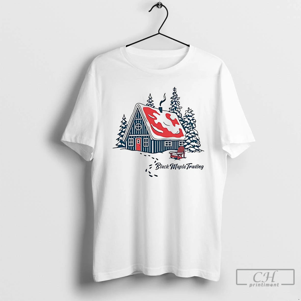 Classic Canadian Cottage Black Maple Trading T Shirts Hoodie, Sweatshirt | InkNestWear.com