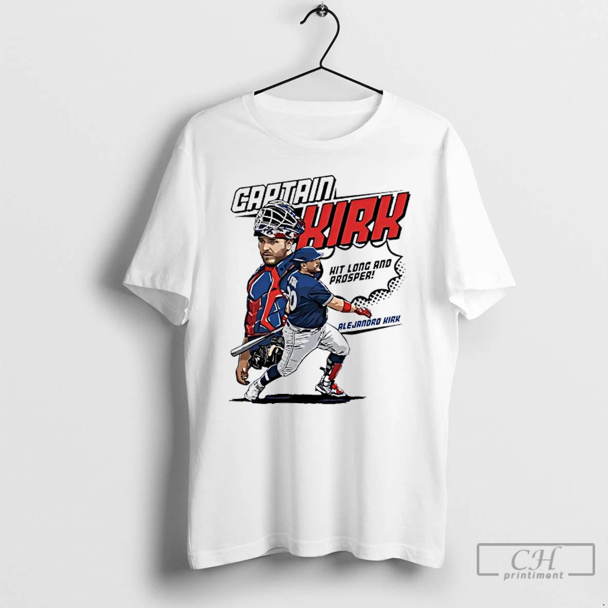 Classic Captain Slejandro Kirk Toronto Blue Jays Hit Long And Prosper T Shirts Hoodie, Sweatshirt | InkNestWear.com
