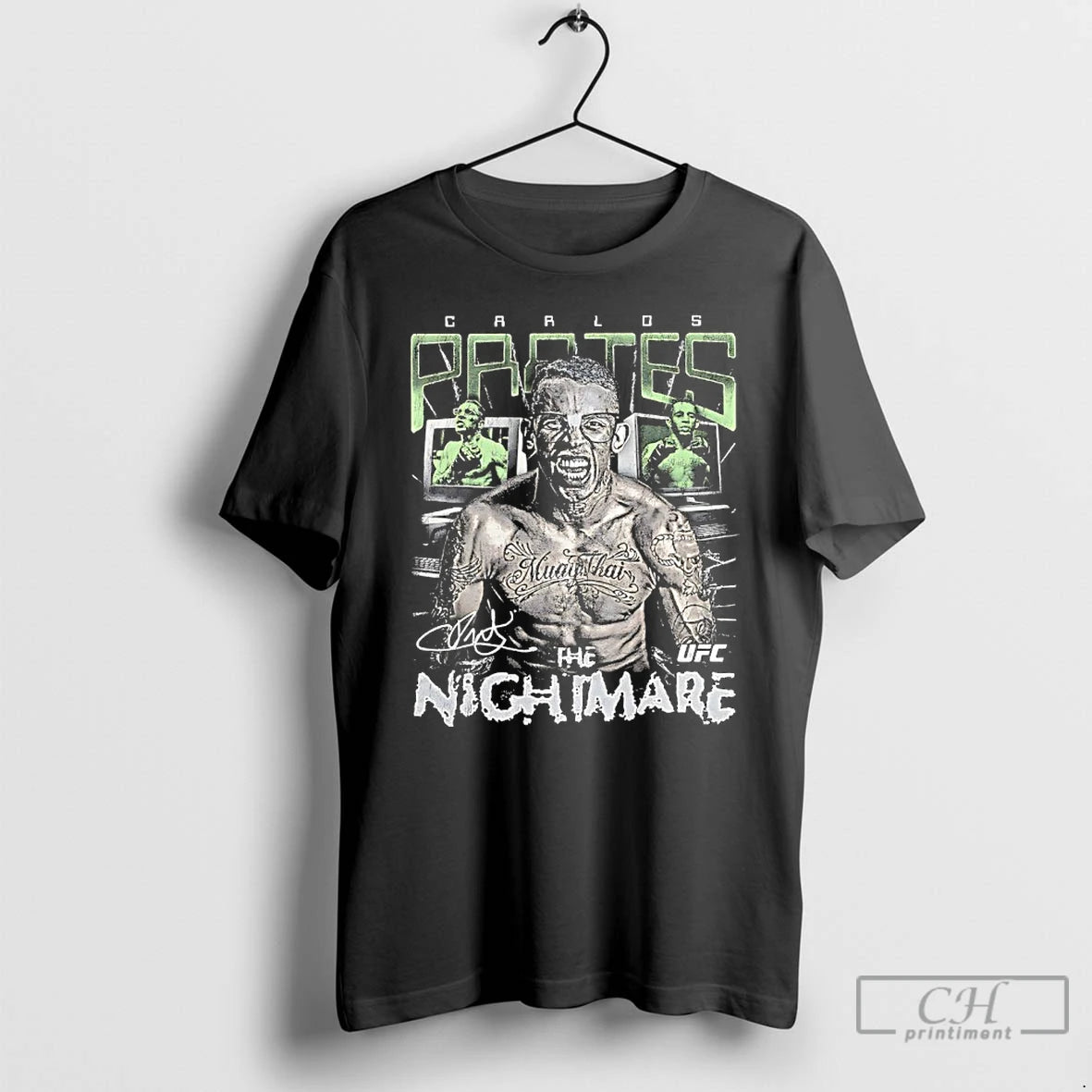 Classic Carlos Prates The Nightmare Ufc Signature Graphic T-Shirts, Hoodie, Sweatshirt | InkNestWear.com