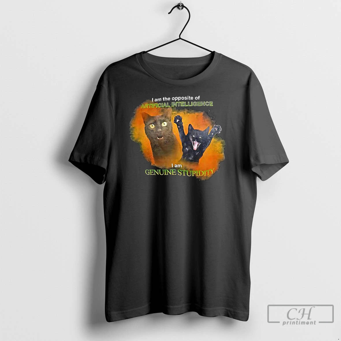Classic Cat I Am The Opposite Of Artificial Intelligence T-Shirts, Hoodie, Sweatshirt | InkNestWear.com