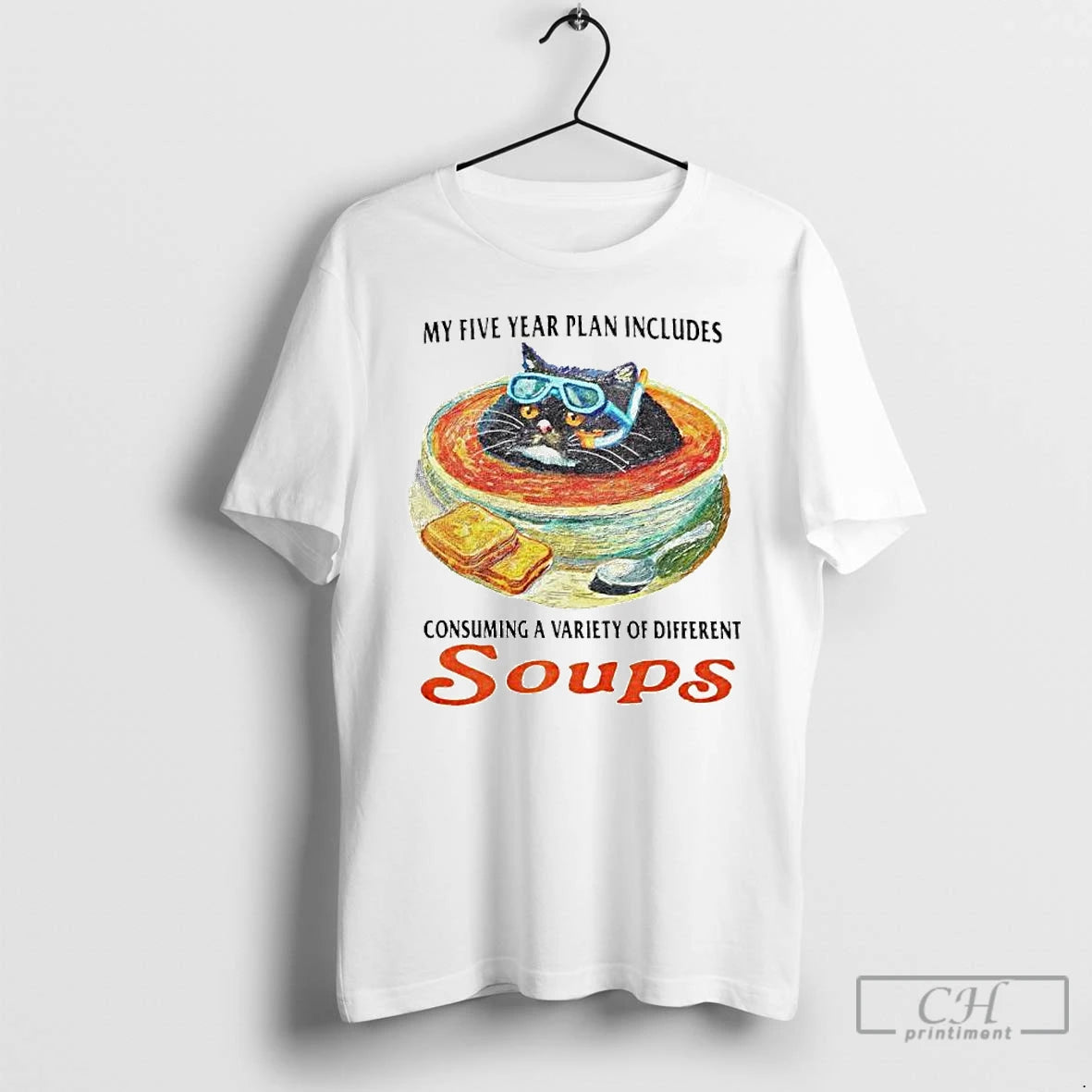 Classic Cat My Five Year Plan Includes Consuming A Variety Of Different Soups Ornaments T-Shirts, Hoodie, Sweatshirt