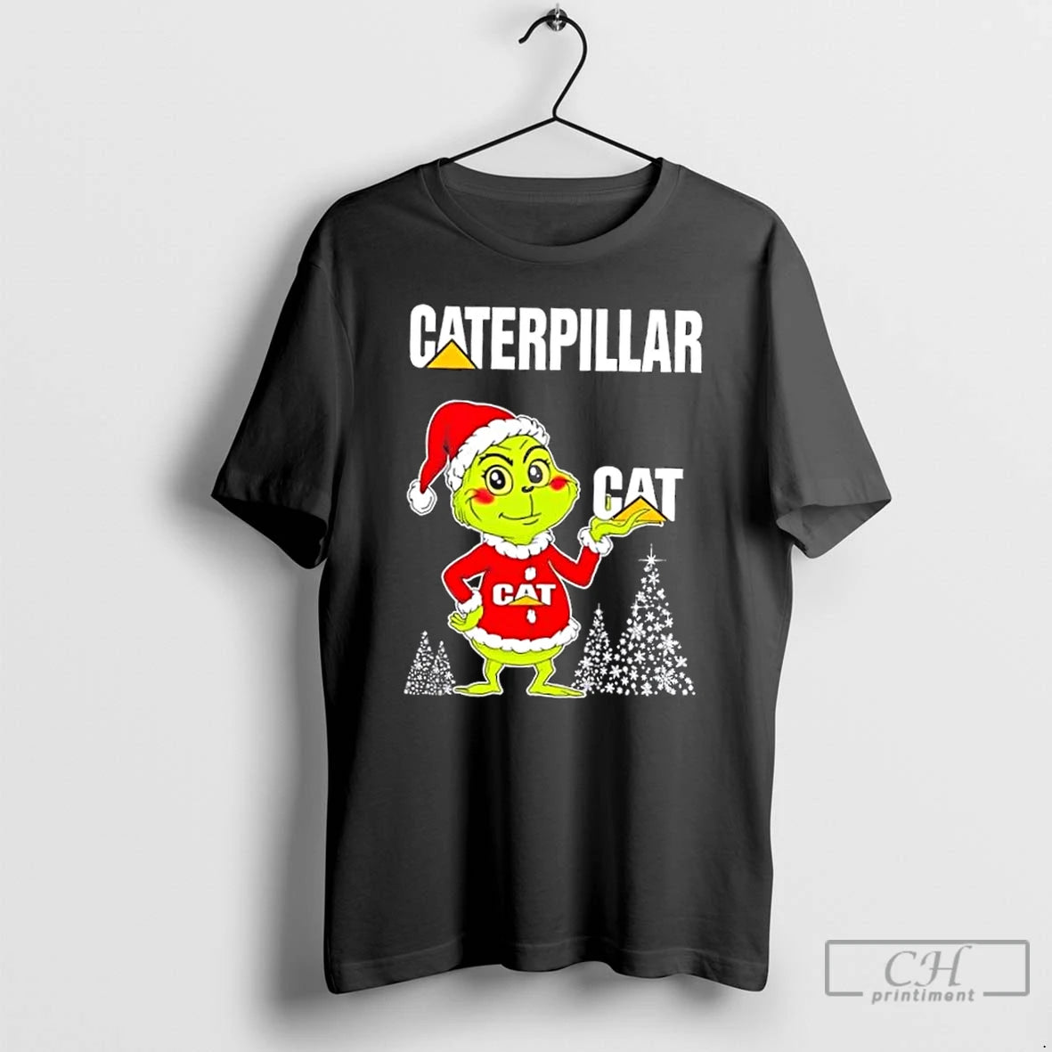 Classic Caterpillar And Grinchmas Merry Christmas T Shirts Hoodie, Sweatshirt | InkNestWear.com