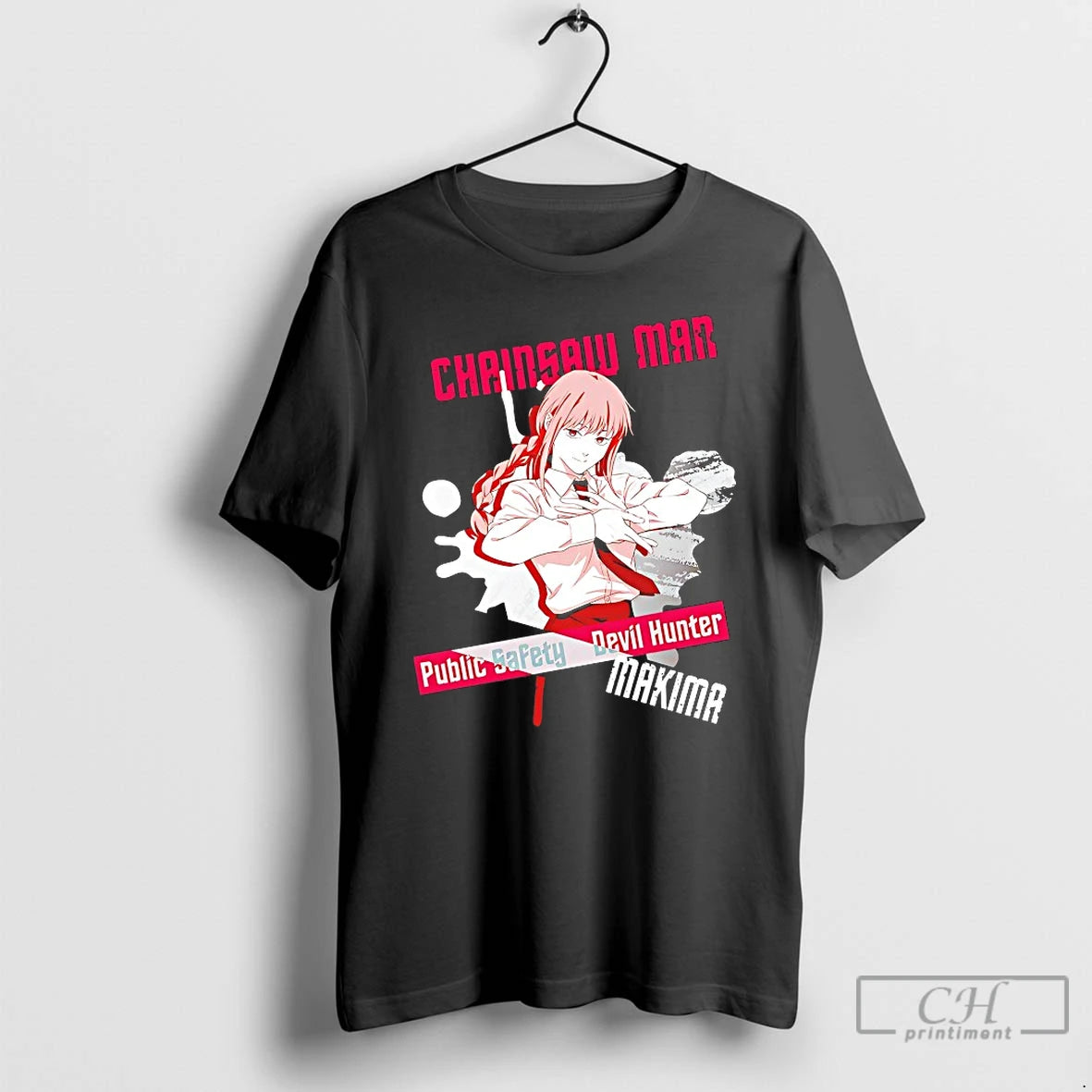 Classic Chainsaw Man Makima Devil Hunter T Shirts Hoodie, Sweatshirt | InkNestWear.com