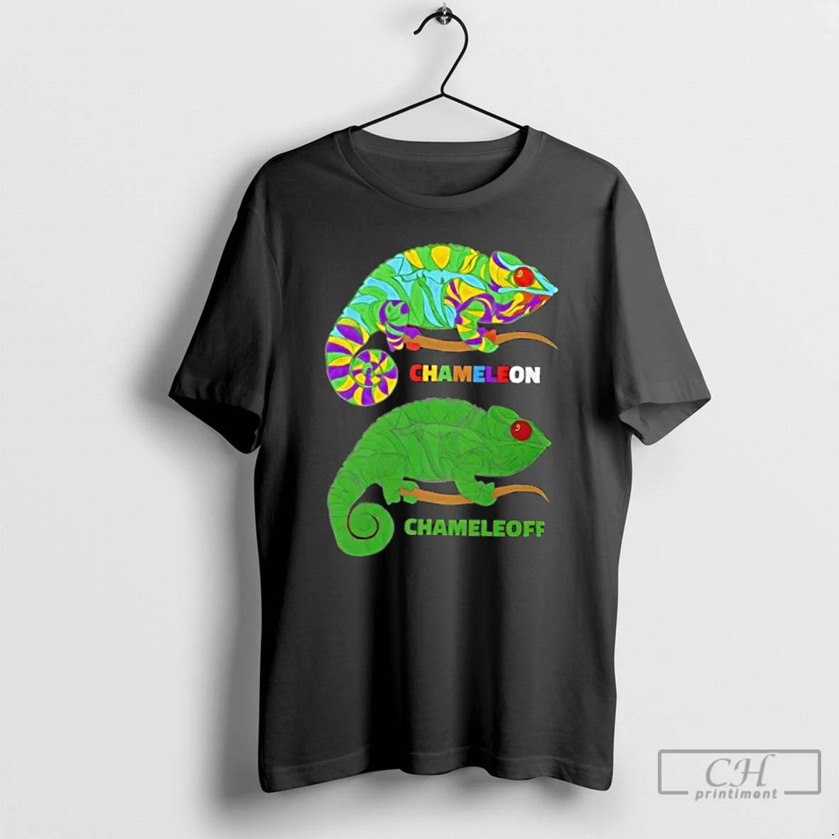 Classic Chameleon On Off Color Change T Shirts Hoodie, Sweatshirt | InkNestWear.com