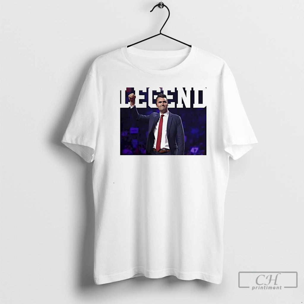 Classic Charlie Kirk Legend White T Shirts Hoodie, Sweatshirt | InkNestWear.com