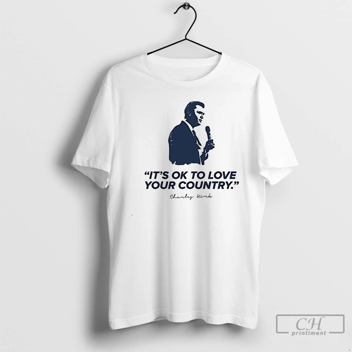 Classic Charlie Kirk Its Ok To Love Your Country White T Shirts Hoodie, Sweatshirt | InkNestWear.com