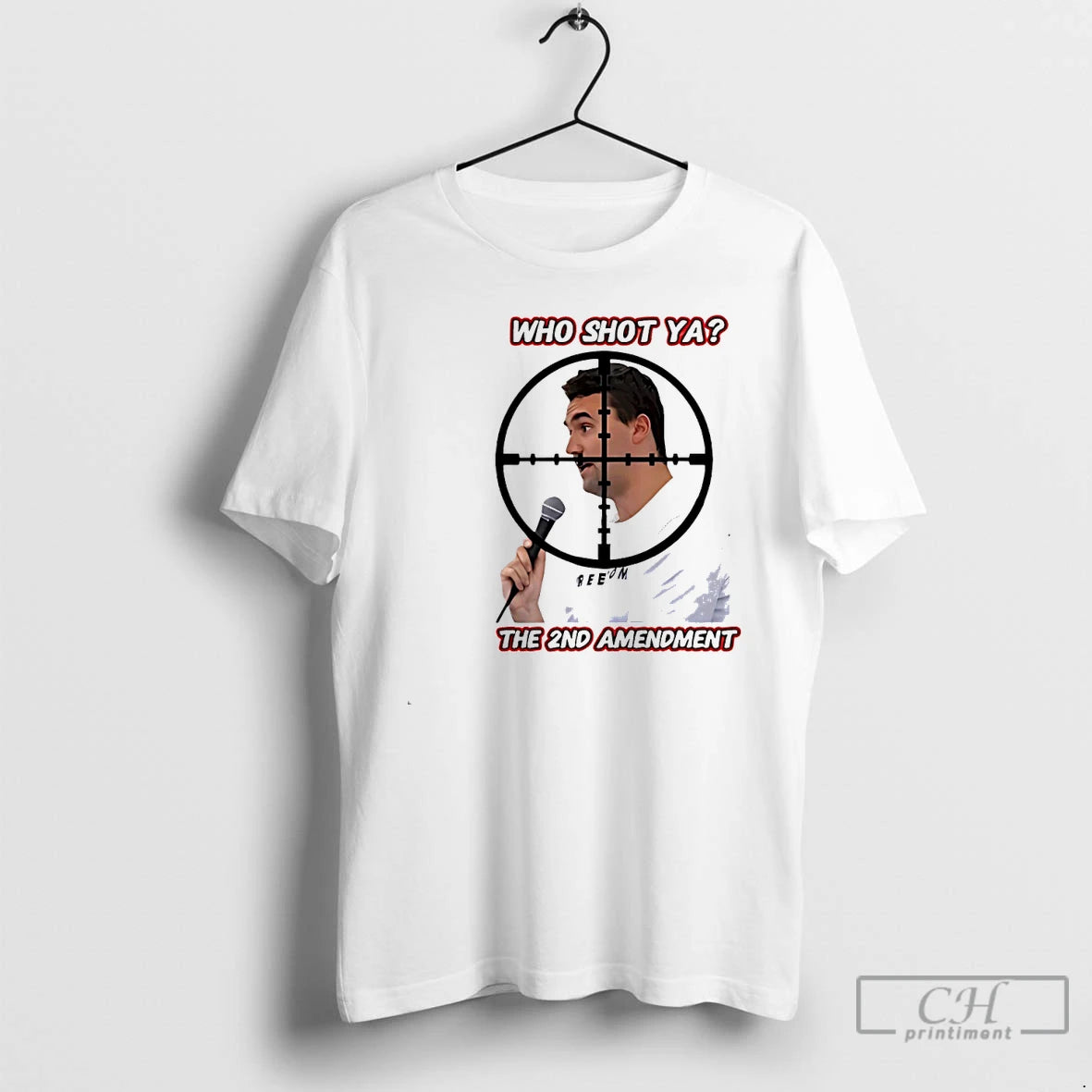 Classic Charlie Kirk Who Shot Ya The 2nd Amendment White T Shirts Hoodie, Sweatshirt | InkNestWear.com
