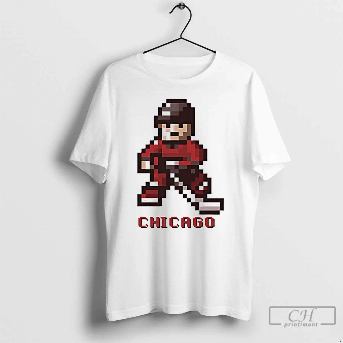 Classic Chicago Blackhawks Hockey 8 Bit Retro Baller T Shirts Hoodie, Sweatshirt | InkNestWear.com