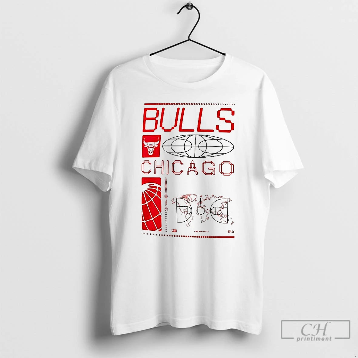 Classic Chicago Bulls Basketball Courtside Map And Arena T Shirts Hoodie, Sweatshirt | InkNestWear.com
