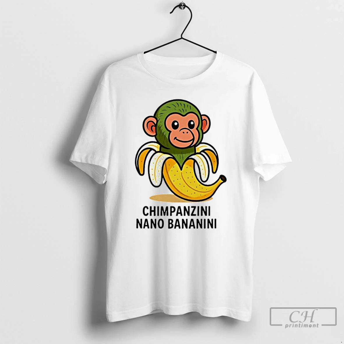 Classic Chimpanzini Nano Bananini Ai Brainrot Character T-Shirts, Hoodie, Sweatshirt | InkNestWear.com