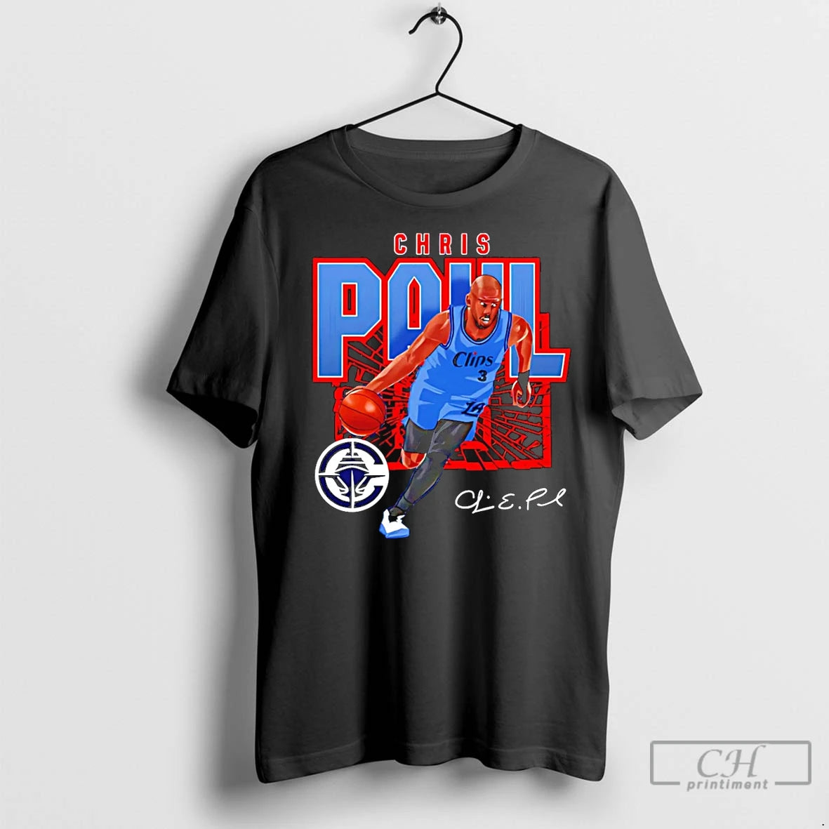 Classic Chris Paul Los Angeles Clippers Shattered Signature
