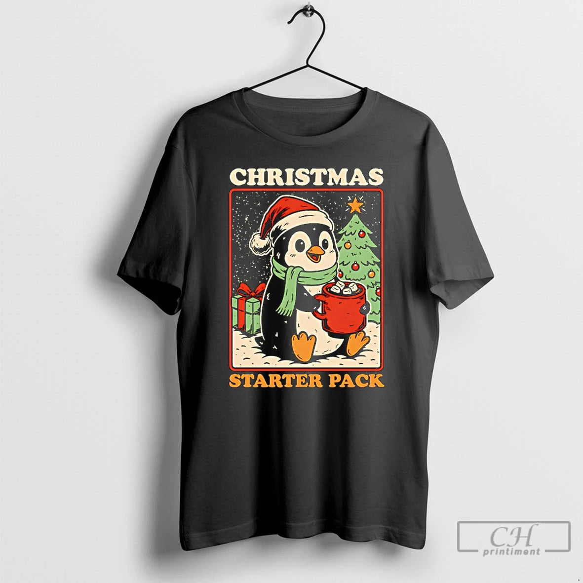 Classic Christmas Penguin Starter Pack T-Shirts, Hoodie, Sweatshirt | InkNestWear.com