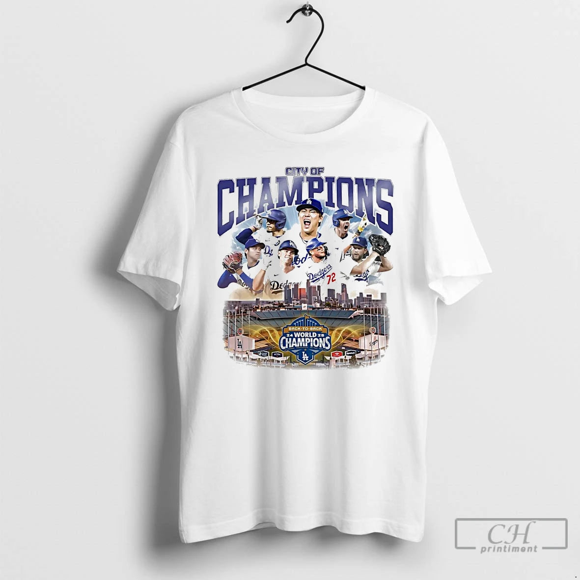 Classic City Of Champions La Dodgers 2025 World Champions T Shirts Hoodie, Sweatshirt | InkNestWear.com