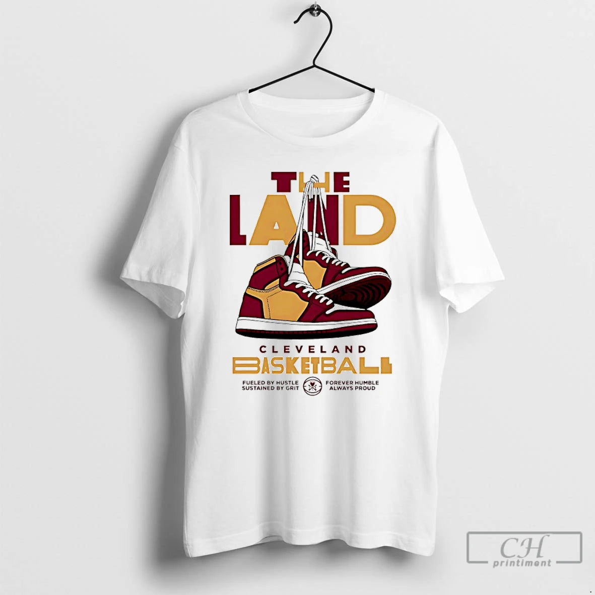 Classic Cleveland Basketball The Land Dunks Shoe T Shirts Hoodie, Sweatshirt | InkNestWear.com