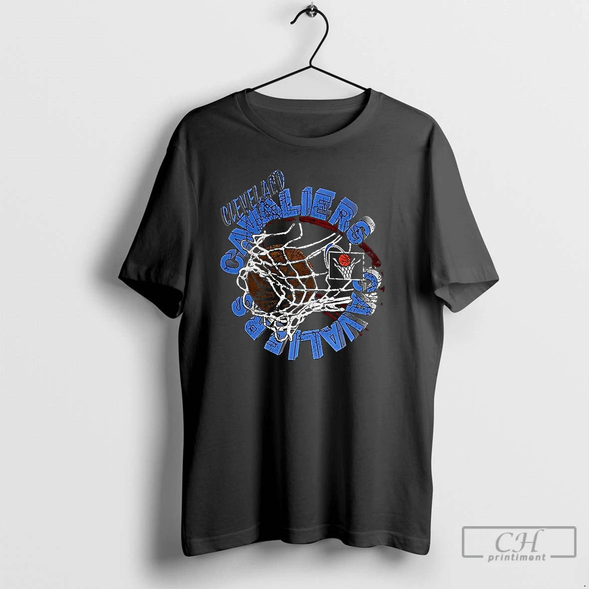 Classic Cleveland Cavaliers Basketball Hoop Logo Retro T Shirts Hoodie, Sweatshirt | InkNestWear.com