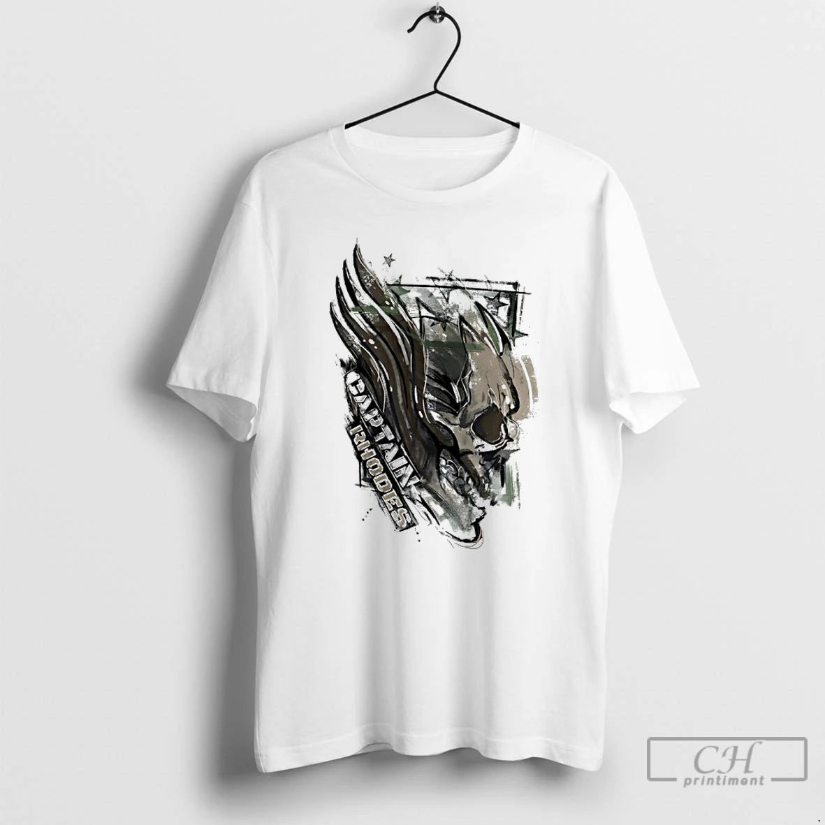 Classic Cody Rhodes Captain Rhodes Ringer Skull T-Shirts, Hoodie, Sweatshirt | InkNestWear.com